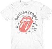 The Rolling Stones - Aero Tongue Heren T-shirt - XL - Wit