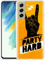 Hoesje Geschikt voor Samsung Galaxy S21 FE Party Hard 2.0
