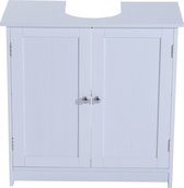 HOMdotCOM Badkamer onderkast wit 60 x 30 x 60 cm