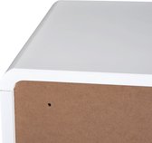 HOMdotCOM Nachtkastje Nordic hoogglans wit 40 x 38 x 50 cm