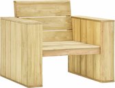 Decoways - Tuinstoel 89x76x76 cm geïmpregneerd grenenhout