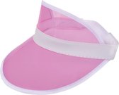 Niltons Zonneklep 58 Cm Pvc Wit/roze One-size