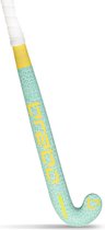 Brabo O'Geez Animal Cheetah Mi/Ylw Dames Hockeystick - Mint - 32 Inch