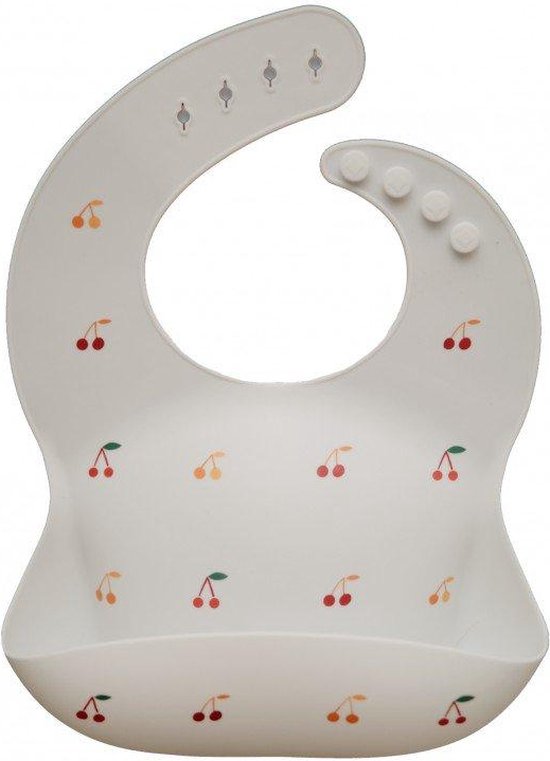 Mushie Siliconen Baby Slabber met Opvangbakje - Dove grey van Mushie — afbeelding 4