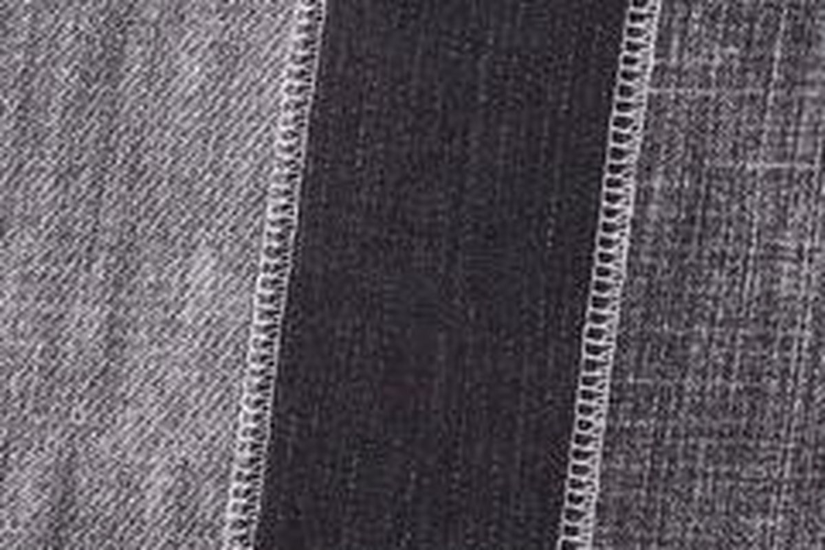 Madison Bankkussen Denim Stripe 120x48 cm grijs BAN6F364