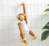 DWIH - Nordic Design: houten Aap / Monkey - Wit - Kay Bojesen stijl