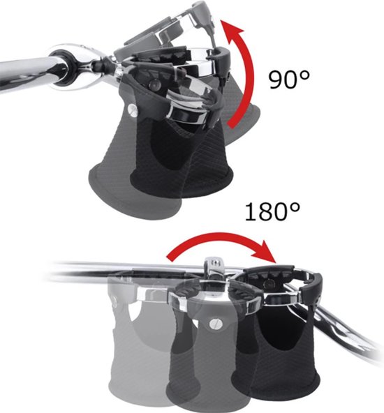 Bidonhouder Voor Motor - Flessenhouder - Met Klem Voor Stuurbevestiging - Voor Motoren & Fietsen Stuur - Bekerhouder - Quick Mount van Happylivez — afbeelding 3