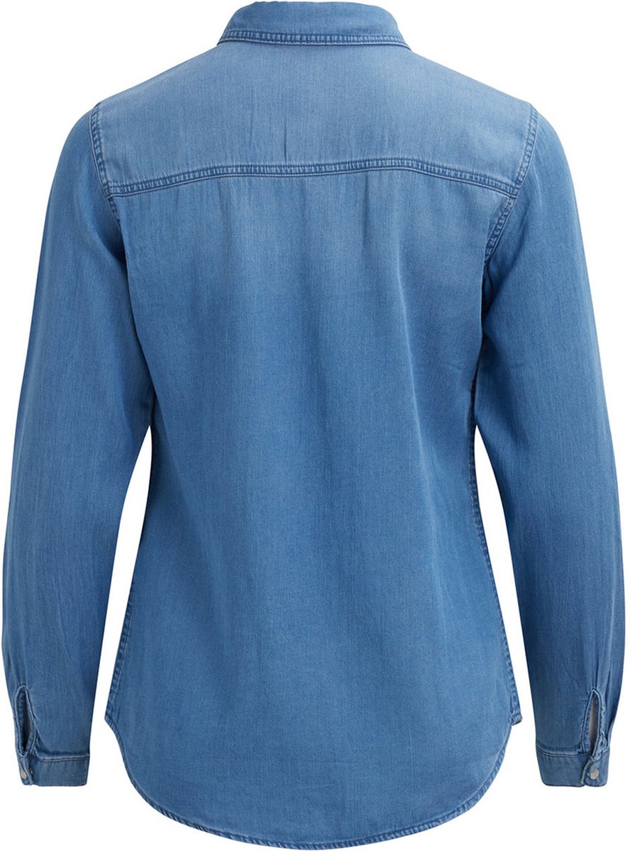 VILA VIBISTA DENIM SHIRT/SU-NOOS Dames Blouse - Maat S | bol.com