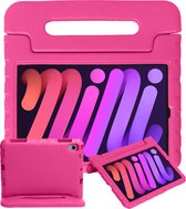 iPad Mini 6 Hoes Kinder Hoesje Kids Case - iPad Mini 6 Hoesje Kindvriendelijk Shockproof Cover - Roze