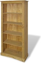 Decoways - Boekenkast grenenhout met 5 planken Corona-stijl 81x29x170 cm