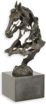 Bronzen beeld - Paardenhoofd abstract - Modern beeld - 41,8 cm hoog