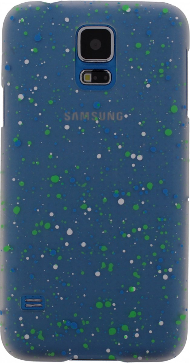 Xccess Cover Spray Paint Glow Samsung Galaxy S5 Blue