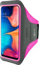 Mobiparts Comfort Fit Sport Armband Samsung Galaxy A20e (2019) Neon Pink