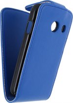 Samsung Galaxy Ace Style Hoesje - Xccess - Serie - Kunstlederen Flipcase - Blauw - Hoesje Geschikt Voor Samsung Galaxy Ace Style
