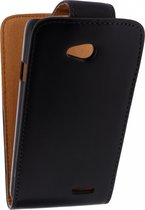 LG L70 Hoesje - Xccess - Serie - Kunstlederen Flipcase - Zwart - Hoesje Geschikt Voor LG L70