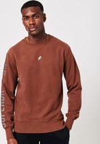 Superdry Heren Trui Code Logo Linear sweatshirt met ronde hals en losse pasvorm