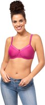 Amoena Prothese Bh Voorgevormd Zonder Beugel Lara Satin SB magenta - maat 80C