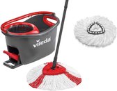 Vileda Turbo complete set, Eco verpakking, mop en emmer plus extra Classic vervangingskop