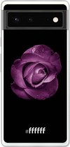 6F hoesje - geschikt voor Google Pixel 6 -  Transparant TPU Case - Purple Rose #ffffff