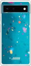 6F hoesje - geschikt voor Google Pixel 6 -  Transparant TPU Case - Confetti #ffffff