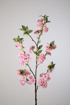Kunstbloem - Cherry blossom - topkwaliteit decoratie - 2 stuks - zijden bloem - Roze - 130 cm hoog