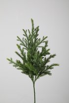 Kunsttak - Pinus - topkwaliteit decoratie - 2 stuks - zijden tak - Groen - 60 cm hoog