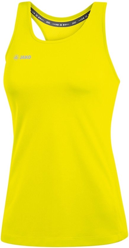 Jako Run 2.0 Dames Tank Top - Sporttops  - Geel -  Maat 34