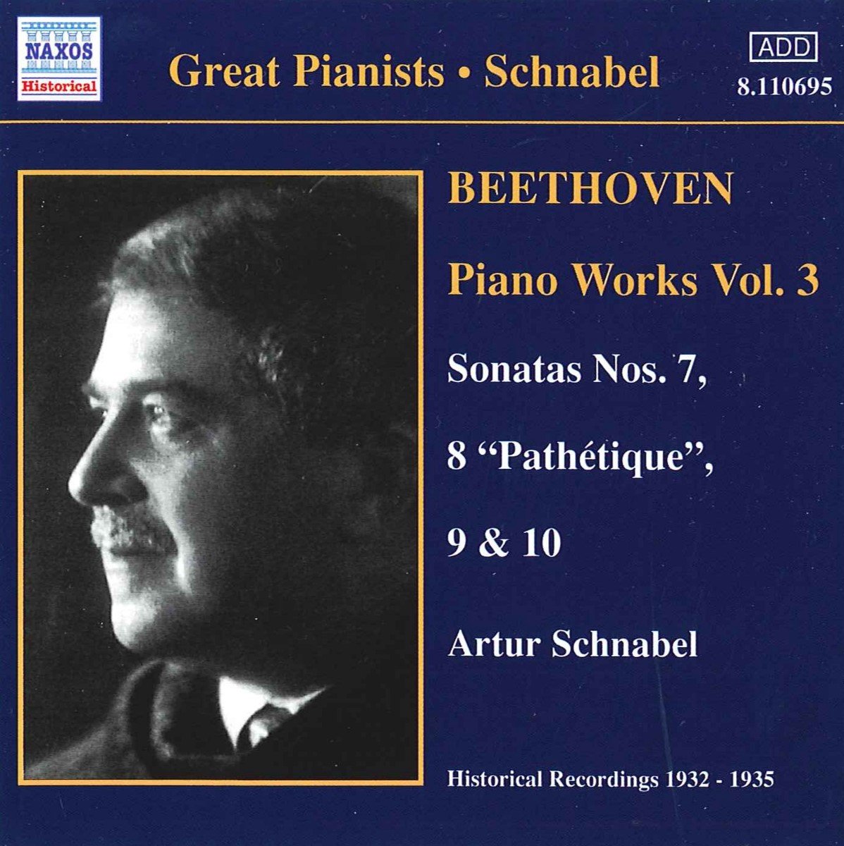 Artur Schnabel - Beethoven: Piano Works 3 (CD) (Remastered)