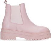 Sacha - Dames - Lichtroze leren chelsea boots - Maat 40
