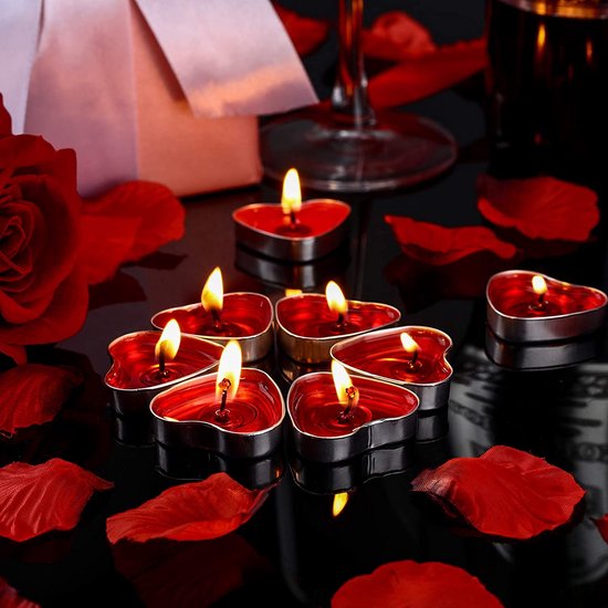 Bougies Romantiques - Décoration Coeur - Bougies Siècle des Lumières Bougies