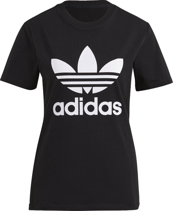 adidas Adicolor Classics Trefoil Tee GN2896, Femme, Zwart, T-shirt, Taille: 32