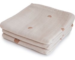Mushie Multidoek Muslin Rainbow 3-Pack