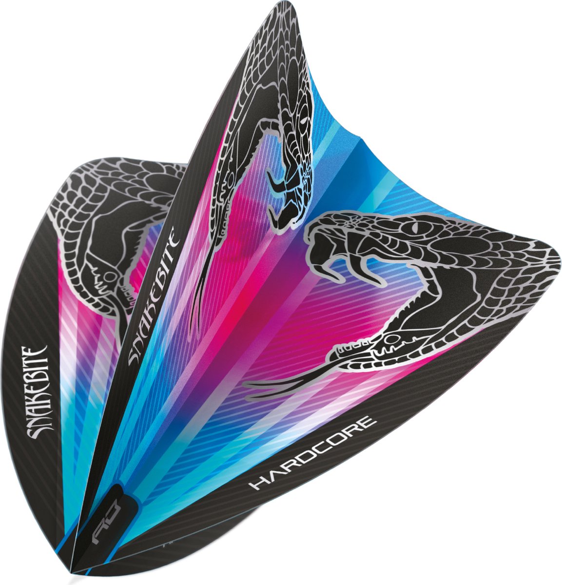 Red Dragon Peter Wright Hardcore Snakebite Pink & Blue - Dart Flights