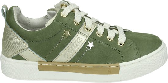 Twins 320171 - MeisjesLage schoenenKindersneakers - Kleur: Groen - Maat ...