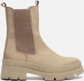 Ann Rocks Chelsea boots taupe - Maat 38