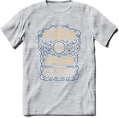 10 Jaar Legendarisch Gerijpt T-Shirt | Royal Blue - Ivoor | Grappig Verjaardag en Feest Cadeau Shirt | Dames - Heren - Unisex | Tshirt Kleding Kado | - Licht Grijs - Gemaleerd - XL