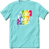 Pride Day | Pride T-Shirt | Grappig LHBTIQ+ / LGBTQ / Gay / Homo / Lesbi Cadeau Shirt | Dames - Heren - Unisex | Tshirt Kleding Kado | - Licht Blauw - XXL