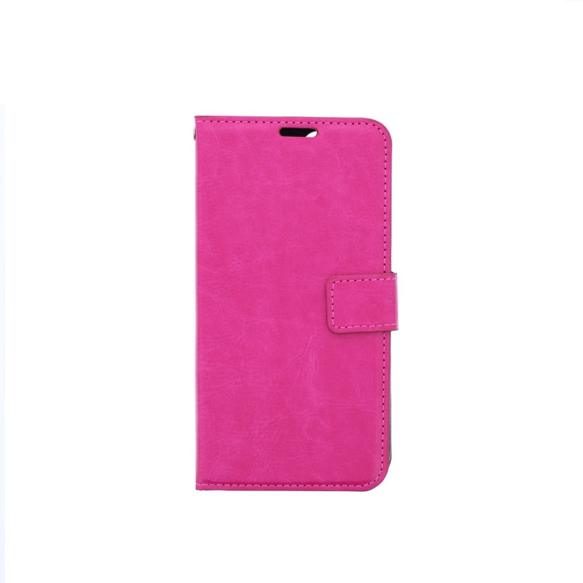 LuxeBass Hoesje geschikt voor iPhone 12 Pro - Bookcase Roze- portemonnee hoesje - telefoonhoes - gsm hoes - telefoonhoesjes