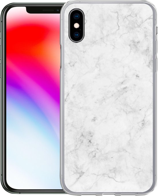 Coque iPhone Xs - Marbre - Motifs - Luxe - Étui de téléphone en Siliconen