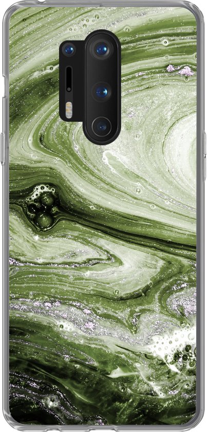 OnePlus 8 Pro - Marbre - Natuursteen - Calcaire - Siliconen