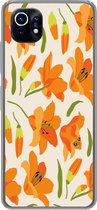 Telefoonhoesje Geschikt voor Xiaomi Mi 11 hoesje - Bloemen - Lelie - Patronen - Siliconen Telefoonhoesje Telefoonhoesje