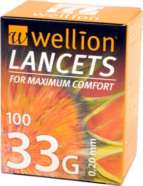 Wellion 33G lancetten 100 stuks