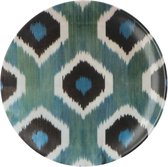 Les Ottomans  - Ontbijtbord Ikat porselein blauw 21cm - Kleine borden