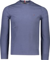 Tommy Hilfiger Trui Blauw Normaal - Maat S - Heren - Lente/Zomer Collectie - Katoen;Polyester