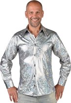 Magic Design Habillage Chemisier Hologramme Polyester Argent Taille Xxl