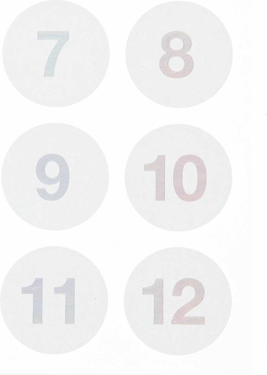 Paper Poetry Adventskalender stickers Mint 24st.