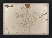 Houten stadskaart van Waalre