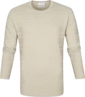 Calvin Klein - Trui Textuur Beige - L - Modern-fit