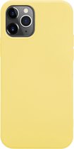 Ceezs Pantone siliconen hoesje geschikt voor Apple iPhone 11 Pro Max - beschermhoesje - backcover - silicone case - optimale bescherming - geel