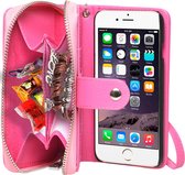 Apple iPhone 6 Hoesje - Mobigear - Wallet Serie - Kunstlederen Bookcase - Magenta - Hoesje Geschikt Voor Apple iPhone 6